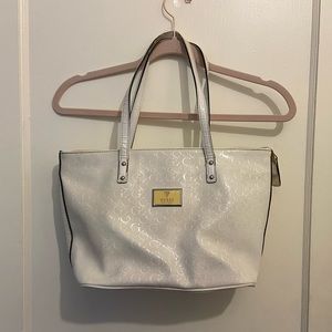 White Guess Tote Bag